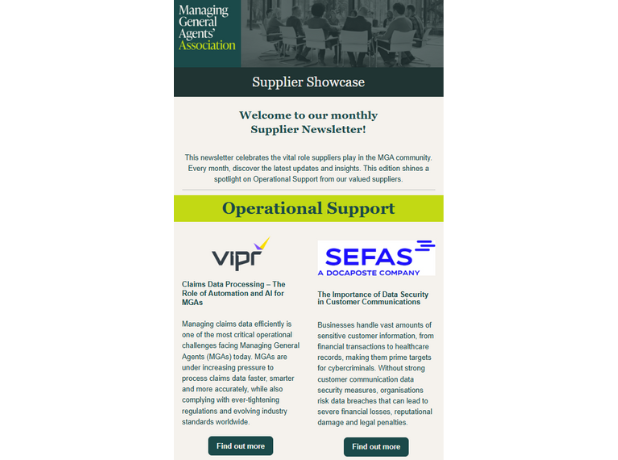 Supplier Showcase Cover